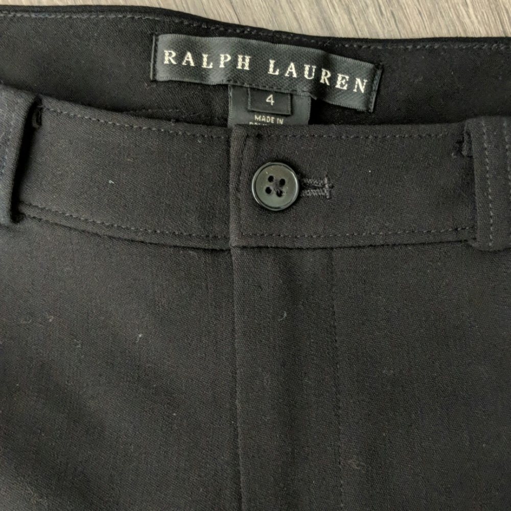 Ralph Lauren, Black, skinny, stretch, wool trouser